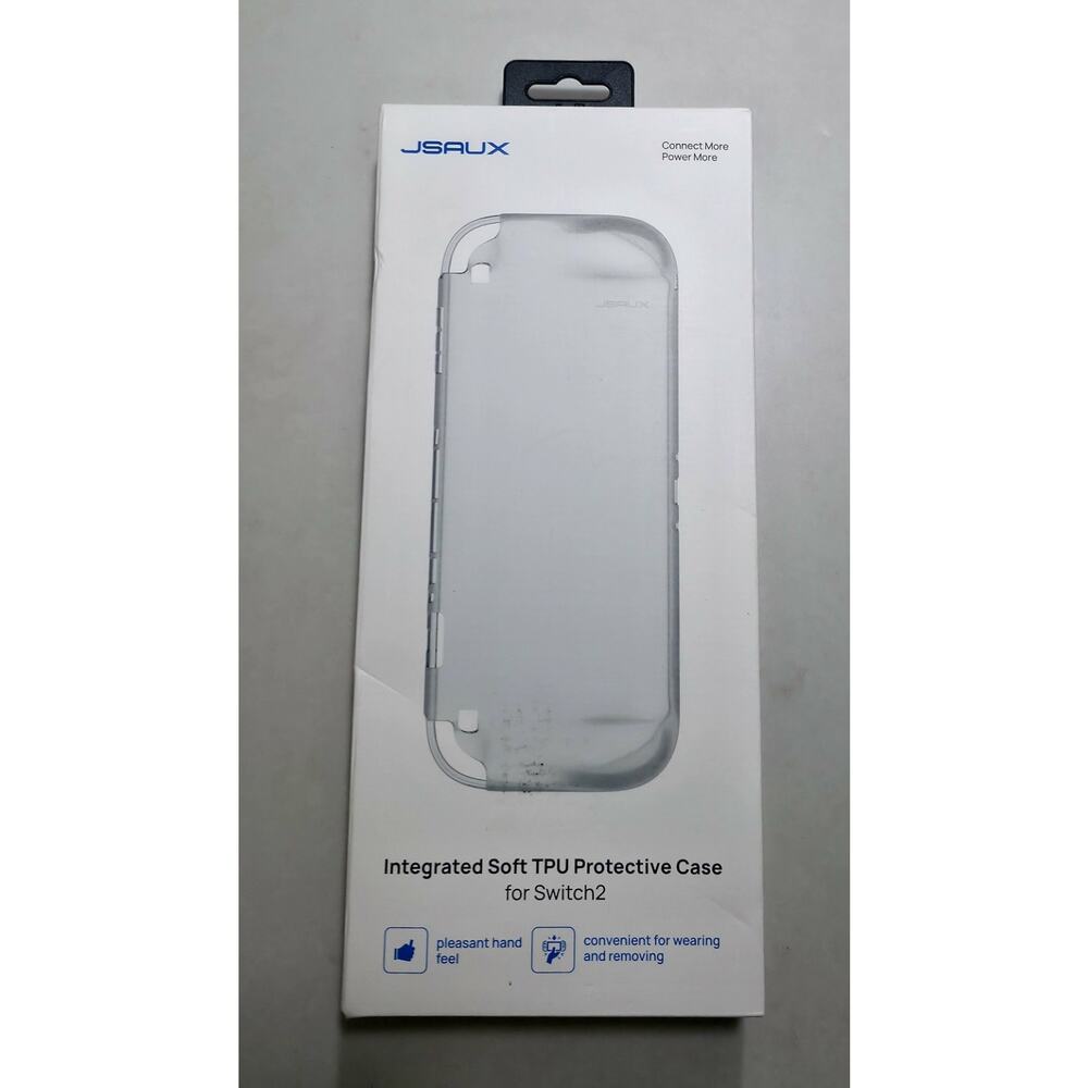JSAUX Integrated Soft TPU Protective Case for Switch 2 Clear OPEN BOX PC0116